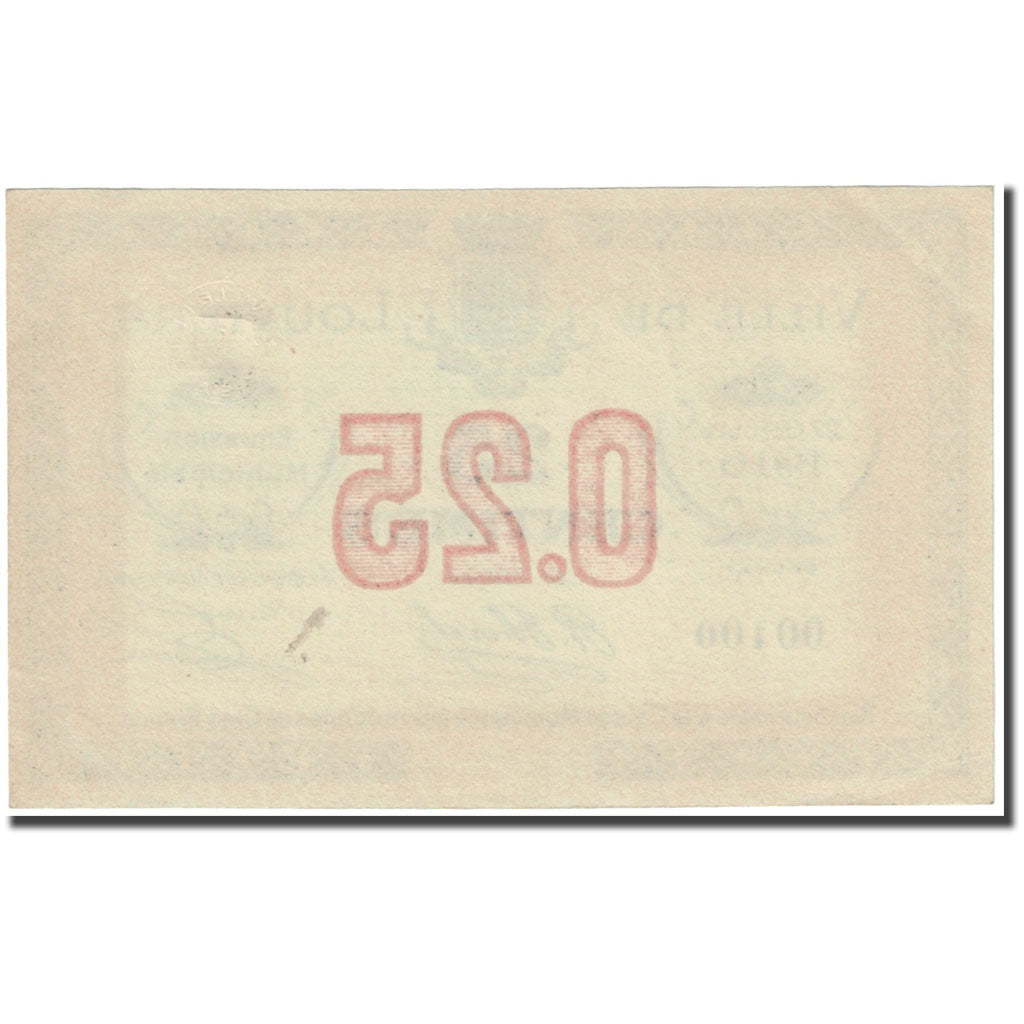 France, Louviers, 25 Centimes, 1916, Emission Municipale, SUP, Pirot:27-13