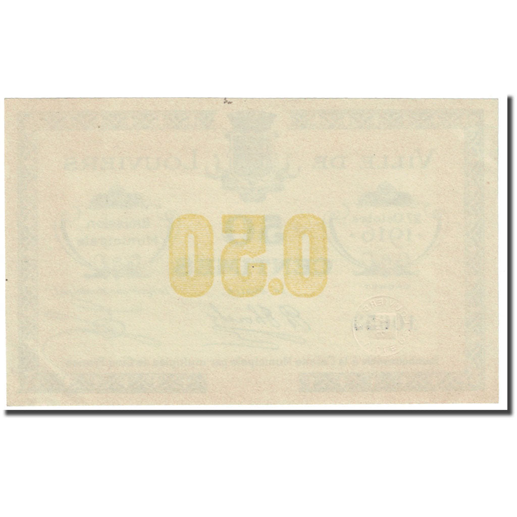 France, Louviers, 50 Centimes, 1916, Emission Municipale, UNC(63), Pirot:27-10