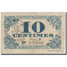 França, Lille, 10 Centimes, 1917, Bon Communal, VF(20-25), Pirot:59-1632