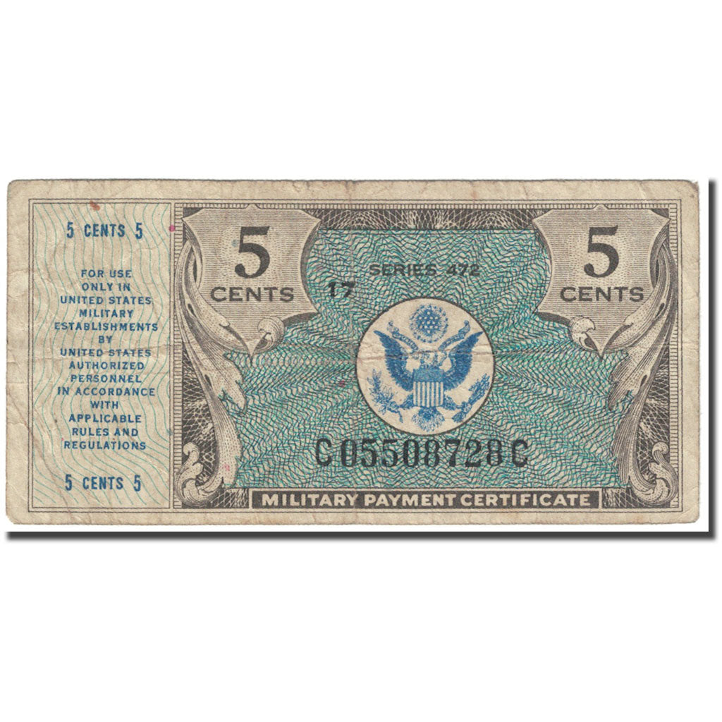 Billet, États-Unis, 5 Cents, 1948, Undated (1948), KM:M15, B