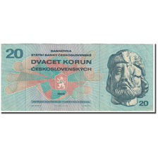Banconote, Cecoslovacchia, 20 Korun, 1970 (1971), Undated (1970-1971), KM:92, MB