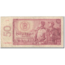 Banknote, Czechoslovakia, 50 Korun, 1964, Undated (1964), KM:90b, VG(8-10)