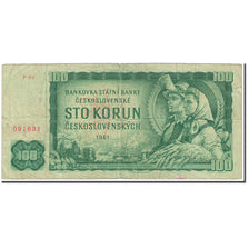 Biljet, Tsjecho-Slowakije, 100 Korun, 1961, Undated (1961), KM:91b, B
