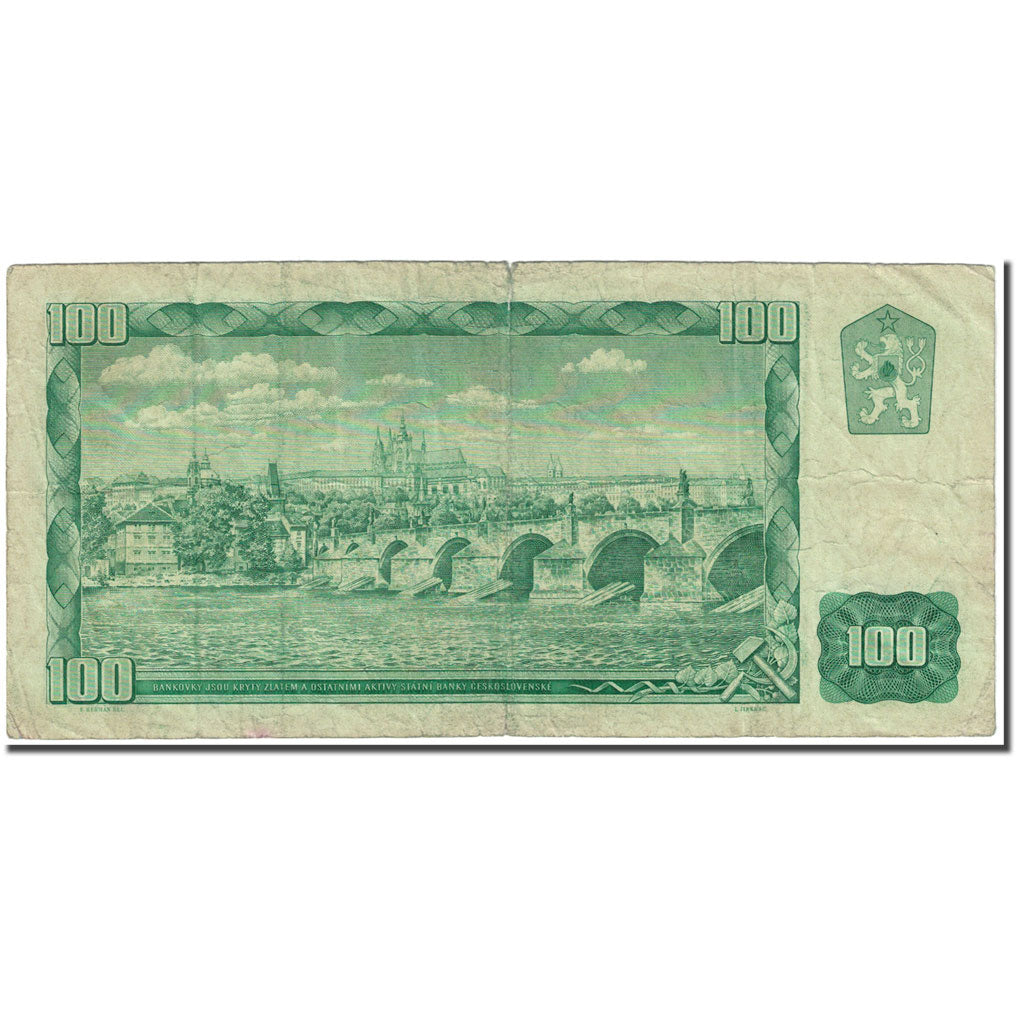Banconote, Cecoslovacchia, 100 Korun, 1961, Undated (1961), KM:91b, B