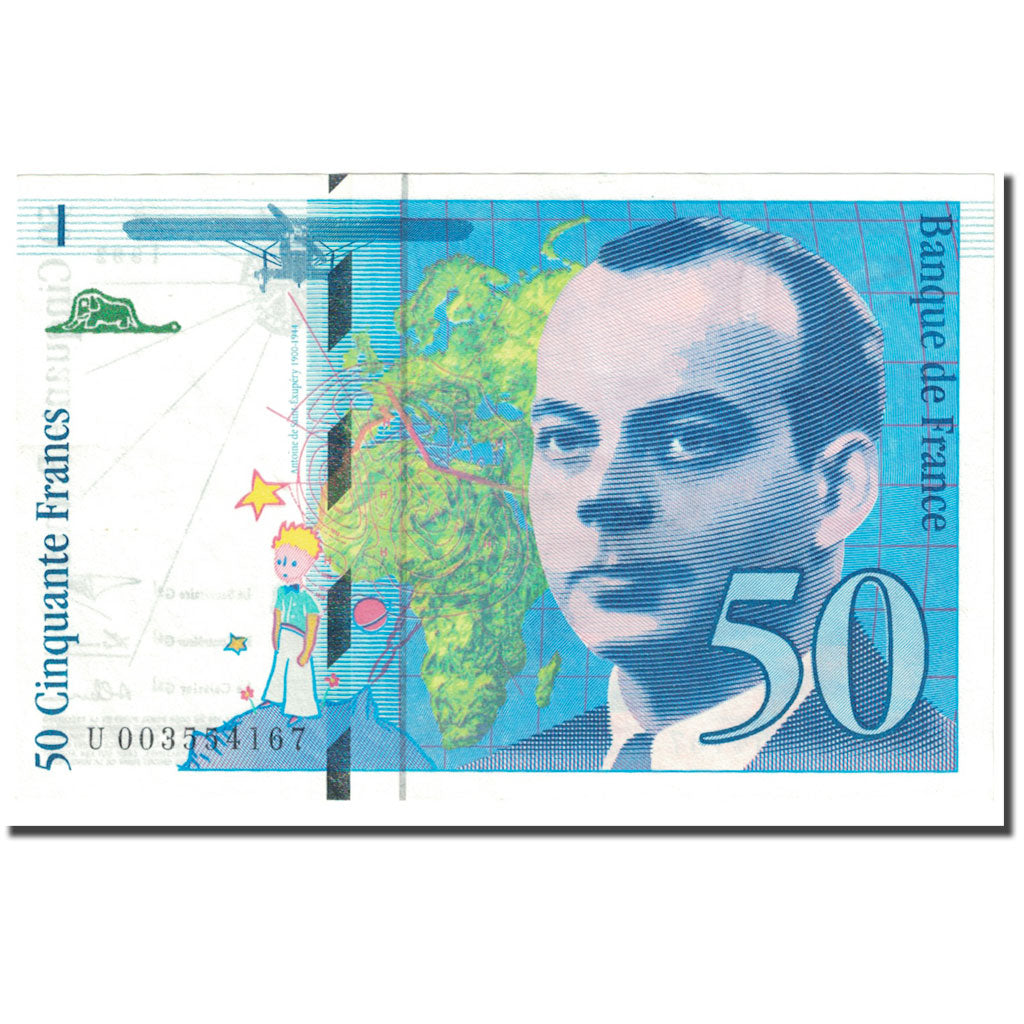 France, 50 Francs, 1992, Undated (1992), UNC(63), Fayette:72.1b, KM:157a