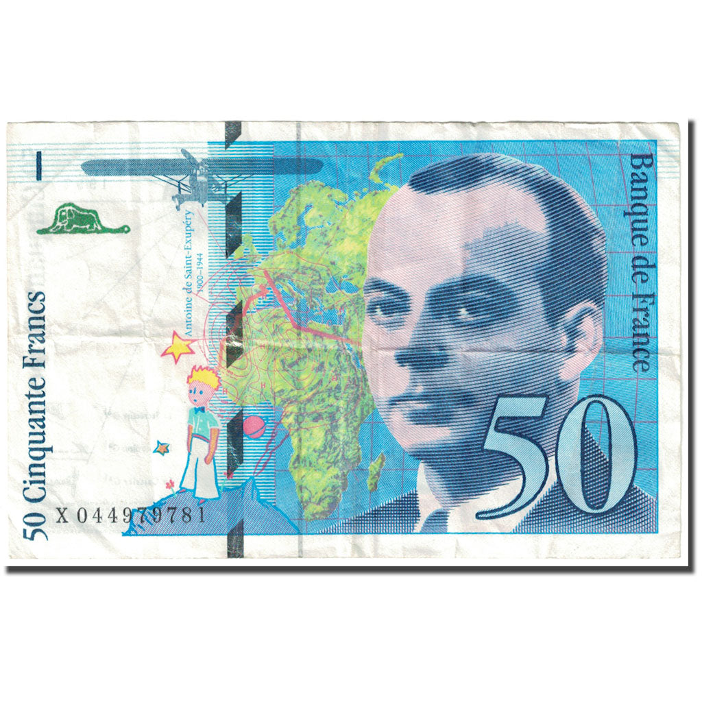 France, 50 Francs, 1997, Undated (1997), TB, KM:157Ad