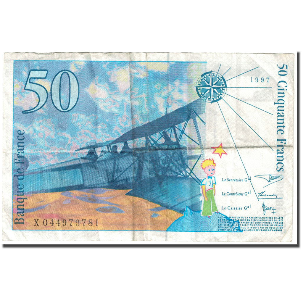 France, 50 Francs, 1997, Undated (1997), TB, KM:157Ad