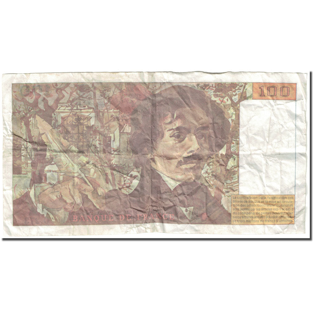 France, 100 Francs, 1995, Undated (1995), VG(8-10), KM:154a