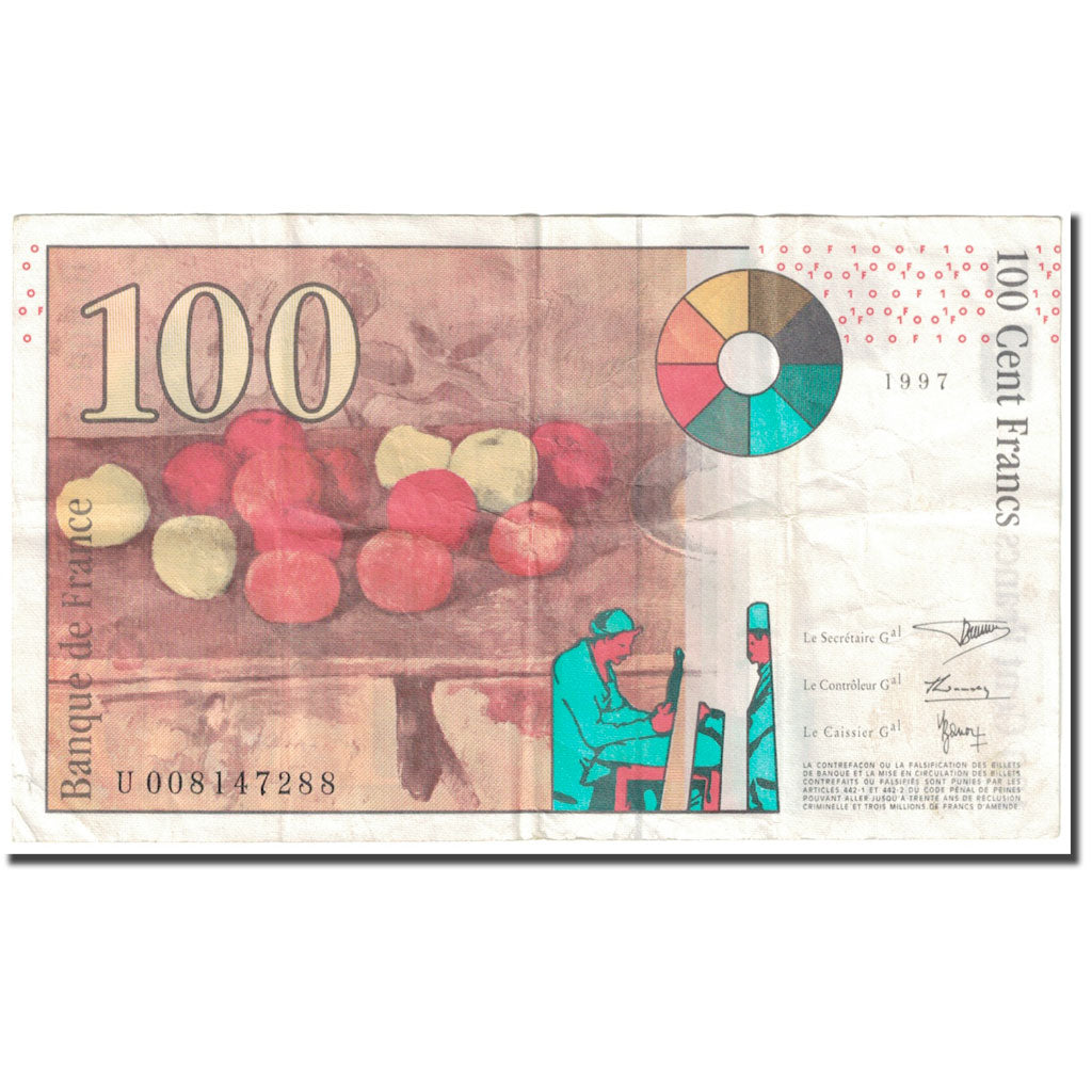 France, 100 Francs, 1997, Undated (1997), VF(20-25), KM:158a