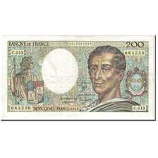 France, 200 Francs, 1982, Undated (1982), VG(8-10), KM:155a