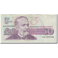 Banknote, Bulgaria, 50 Leva, 1992, Undated (1992), KM:101a, VG(8-10)