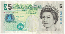 Banknot, Wielka Brytania, 5 Pounds, 2002, Undated (2002), KM:391a, VF(20-25)