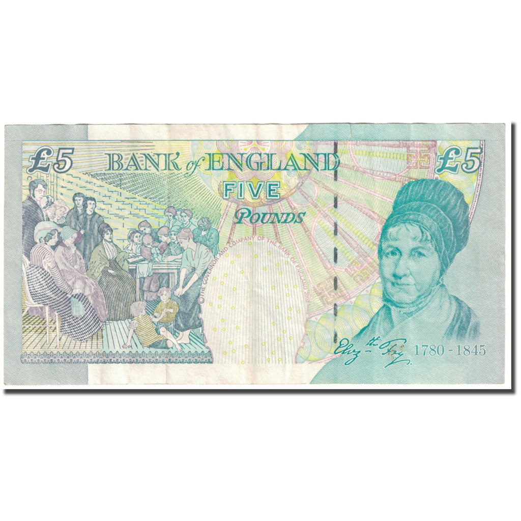 Banknote, Great Britain, 5 Pounds, 2002, Undated (2002), KM:391a, VF(20-25)