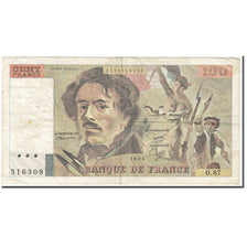 France, 100 Francs, 1984, Undated (1984), VG(8-10), KM:154b