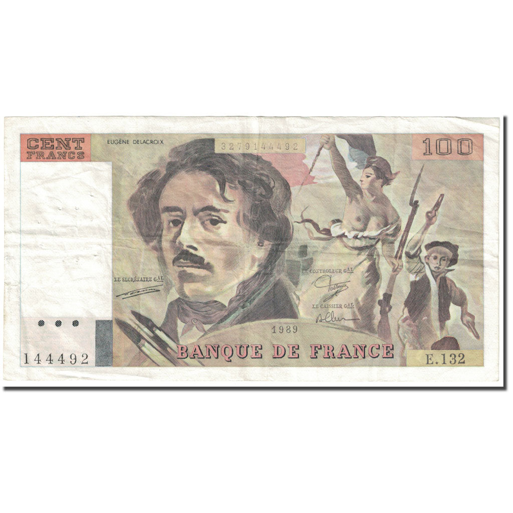 Francia, 100 Francs, 1989, Undated (1989), RC, KM:154d