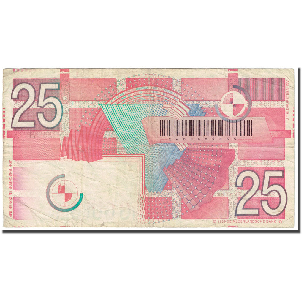 Banknote, Netherlands, 25 Gulden, 1999, 1999-04-05, KM:100, VG(8-10)
