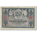 Banknote, Germany, 20 Mark, 1915, 1915-11-04, KM:63, VG(8-10)