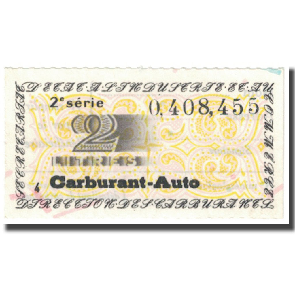 France, 2 litres, 2 Francs, 1956, Carburant-Auto, UNC(65-70)