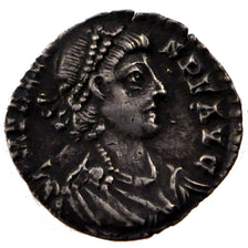Valens, Siliqua, Trier, AU(50-53), Silver, Cohen #109, 1.50