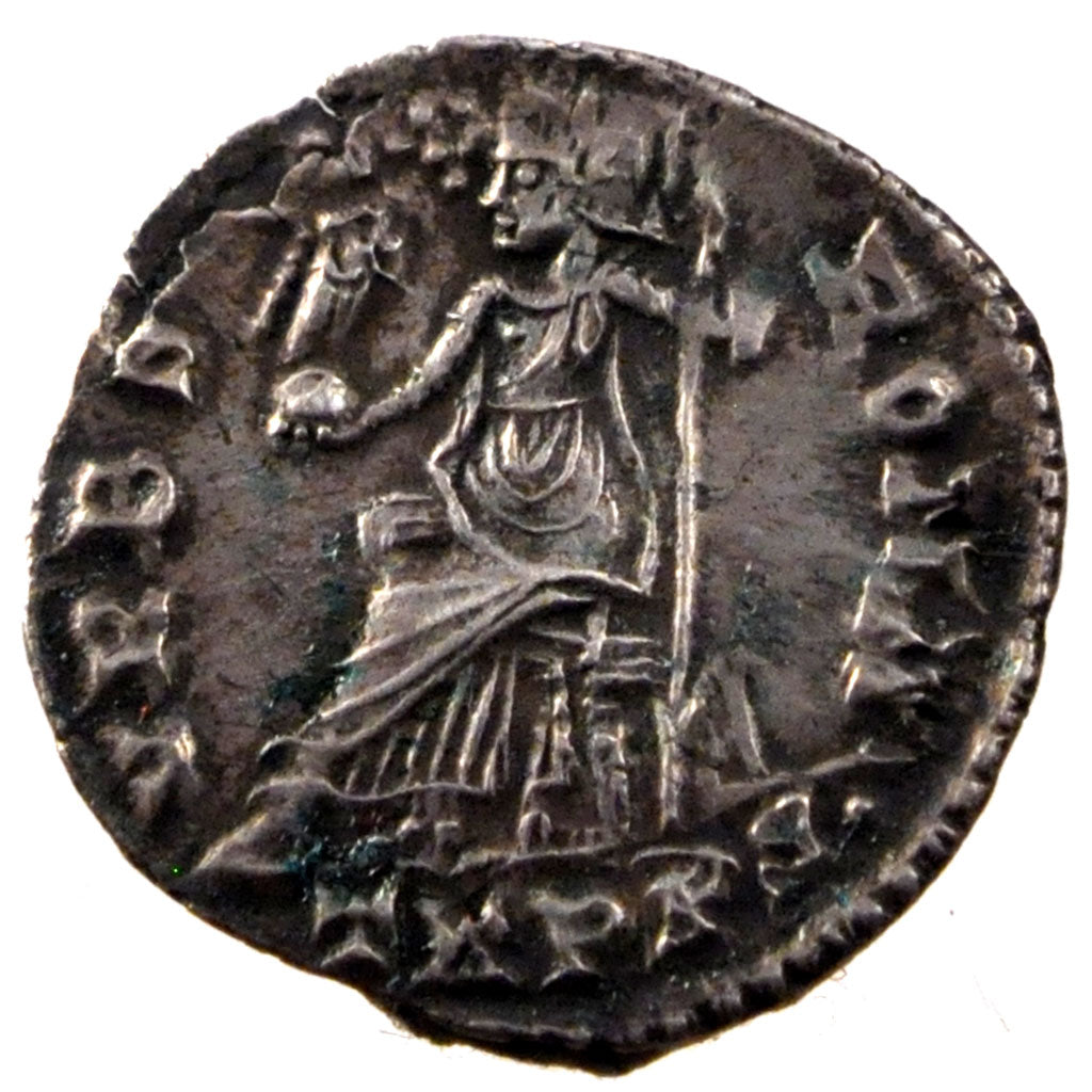 Valens, Siliqua, Trier, AU(50-53), Silver, Cohen #109, 1.50