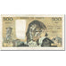 France, 500 Francs, Pascal, 1976, 1976-11-04, VF(20-25), Fayette:71.15, KM:156d