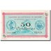 Francia, Belfort, 50 Centimes, 1917, Chambre de Commerce, UNC, Pirot:23-26