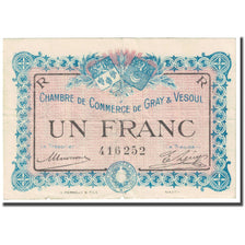 Frankrijk, Gray & Vesoul, 1 Franc, 1915, Chambre de Commerce, TB, Pirot:62-9
