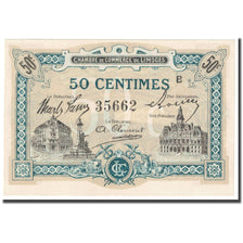 France, Limoges, 50 Centimes, 1914, Chambre de Commerce, UNC(63), Pirot:73-20