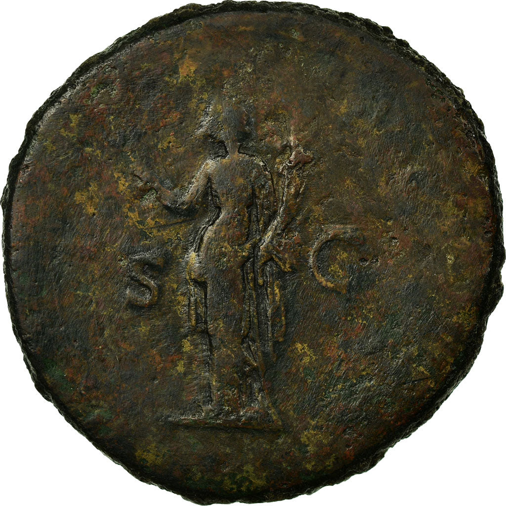 Coin, Trajan, Sestertius, Rome, AU(50-53), Copper, Cohen:143