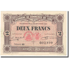 France, Lure, 2 Francs, 1920, Chambre de Commerce, AU(55-58), Pirot:76-39