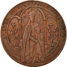 France, Medal, Notre dame de Ceignac, Religions & beliefs, 1876, VF(30-35)