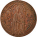 France, Medal, Notre dame de Ceignac, Religions & beliefs, 1876, VF(30-35)