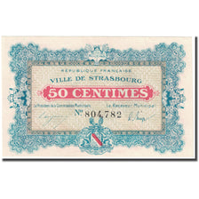 Francja, Strasbourg, 50 Centimes, 1918, Bon Municipal., AU(55-58), Pirot:133-1