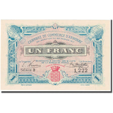 France, Annonay, 1 Franc, 1917, Chambre de Commerce, UNC(65-70), Pirot:11-12