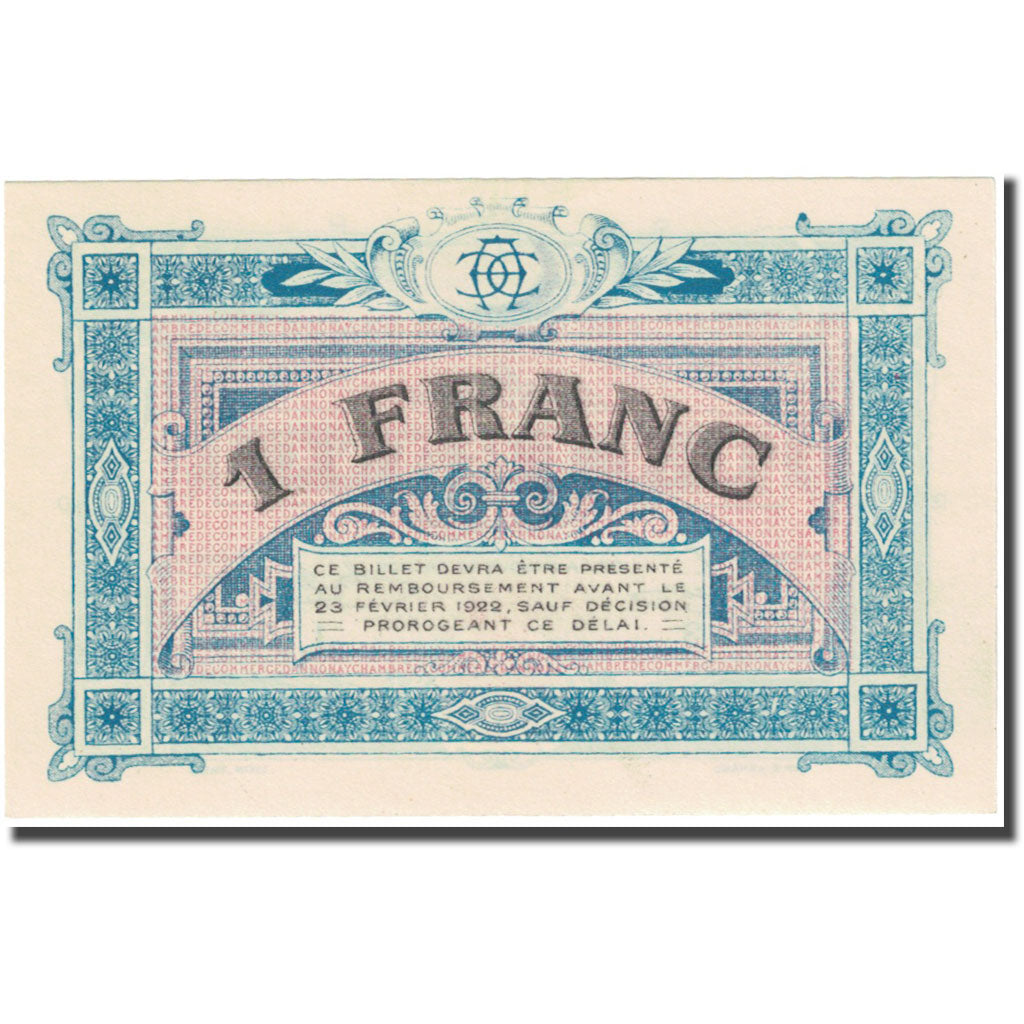 France, Annonay, 1 Franc, 1917, Chambre de Commerce, UNC(65-70), Pirot:11-12