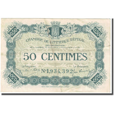 France, Epinal, 50 Centimes, 1921, Chambre de Commerce, TTB, Pirot:56-12