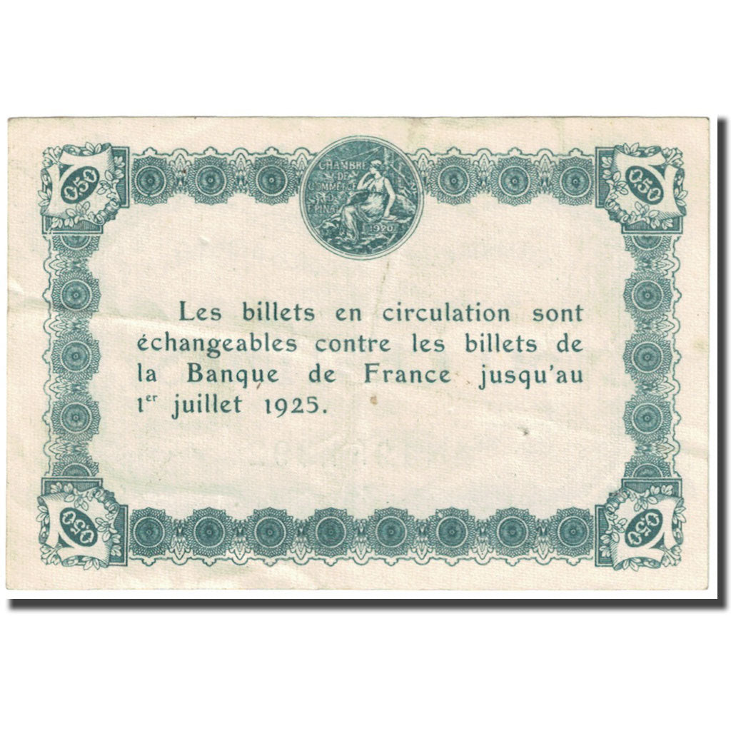 France, Epinal, 50 Centimes, 1921, Chambre de Commerce, TTB, Pirot:56-12