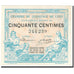 France, Lyon, 50 Centimes, 1915, Chambre de Commerce, AU(55-58), Pirot:77-3