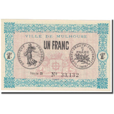 France, Mulhouse, 1 Franc, 1918, Emission Municipale, UNC(65-70), Pirot:132-2