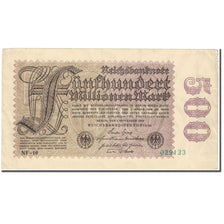 Nota, Alemanha, 500 Millionen Mark, 1923, 1923-09-01, KM:110f, VF(20-25)