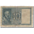 Nota, Itália, 10 Lire, 1938, KM:25b, VG(8-10)