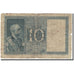 Billet, Italie, 10 Lire, 1938, KM:25b, B