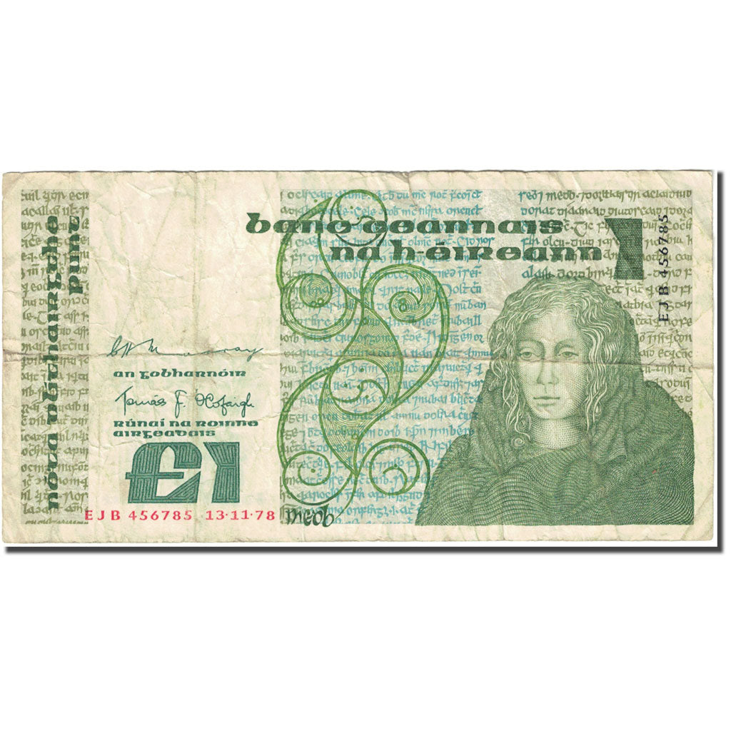 Billet, Ireland - Republic, 1 Pound, 1977-1989, 1978-11-13, KM:70b, B