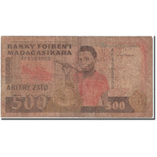 Banknote, Madagascar, 500 Francs = 100 Ariary, Undated (1988-93), KM:71b