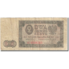 Banknote, Poland, 2 Zlote, 1948, 1948-07-01, KM:134, VG(8-10)