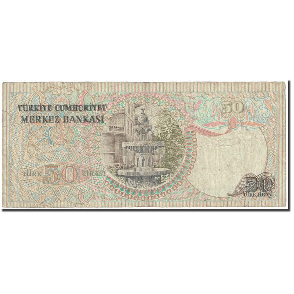 Geldschein, Türkei, 50 Lira, 1970, KM:175a, SGE