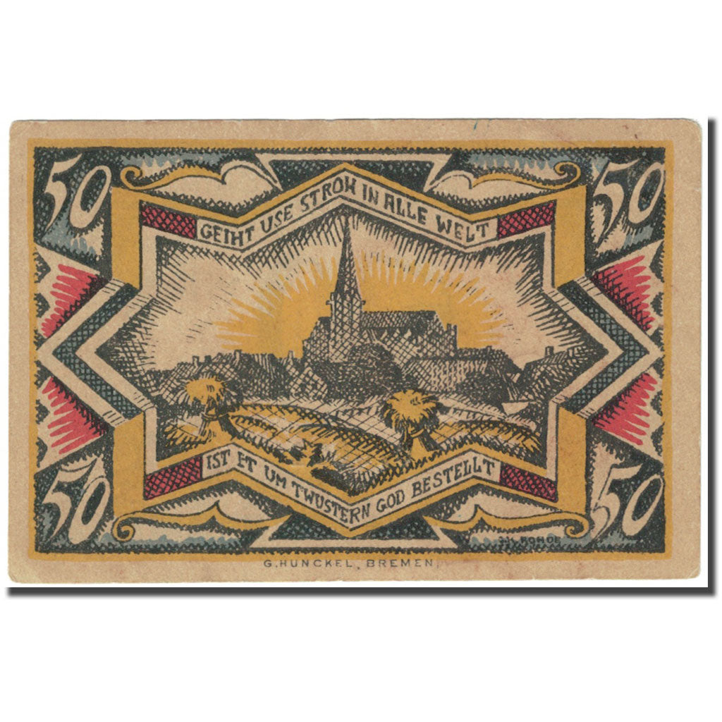 Geldschein, Deutschland, Twistringen, 50 Pfennig, Eglise, 1921, 1921-09-01, SS