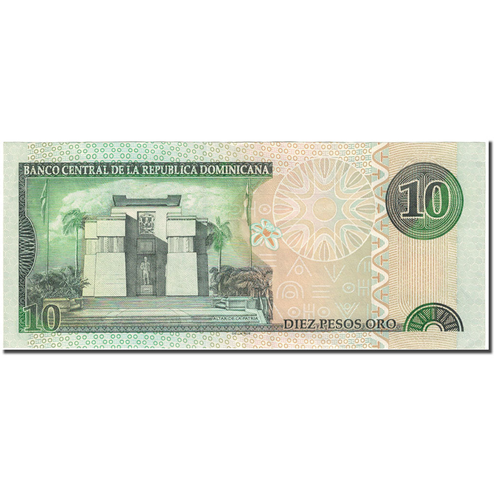 Banknote, Dominican Republic, 10 Pesos Oro, 2003, KM:168c, UNC(65-70)