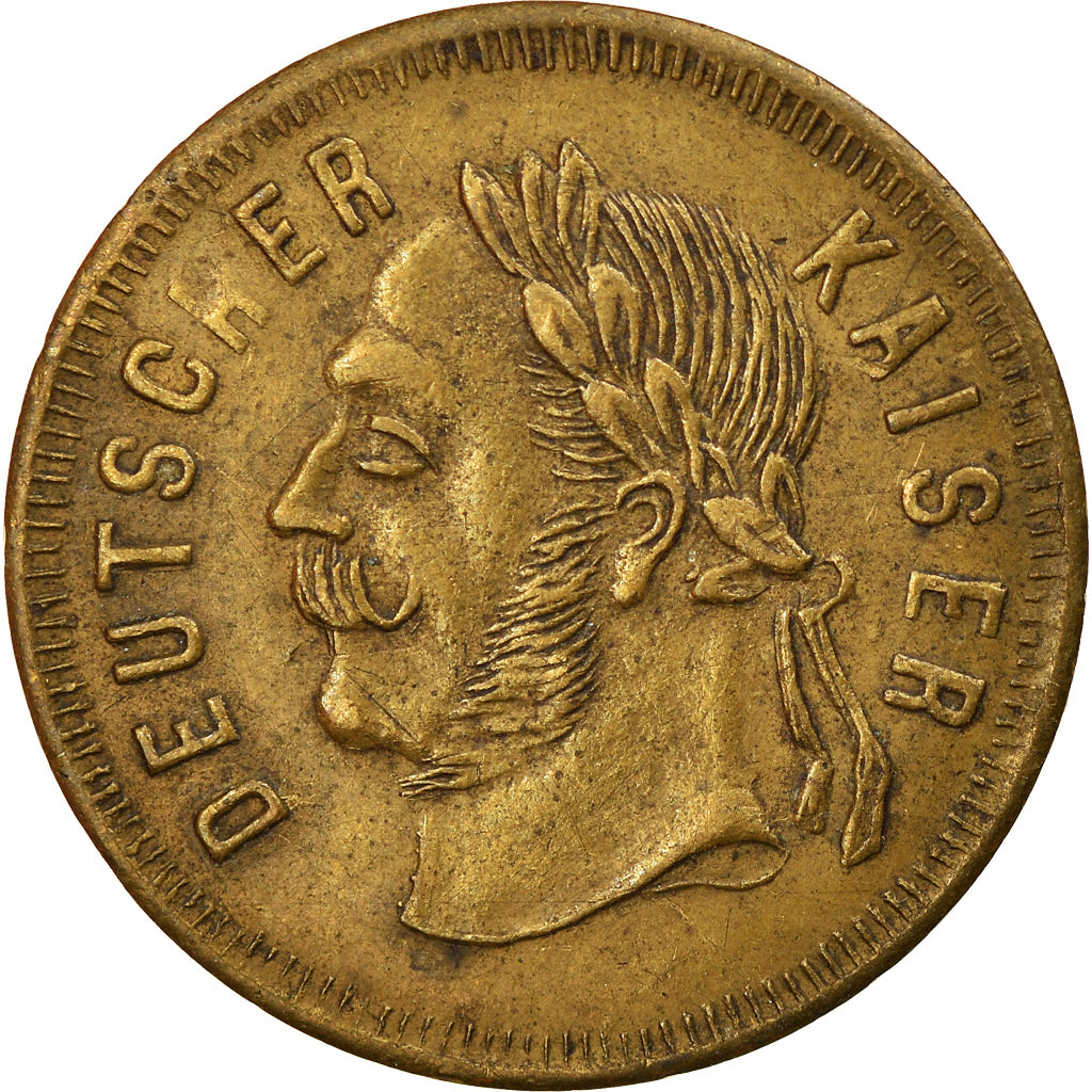 Deutschland, Token, Jeu, Spiel Marke, Deutscher Kaiser, SS+, Messing