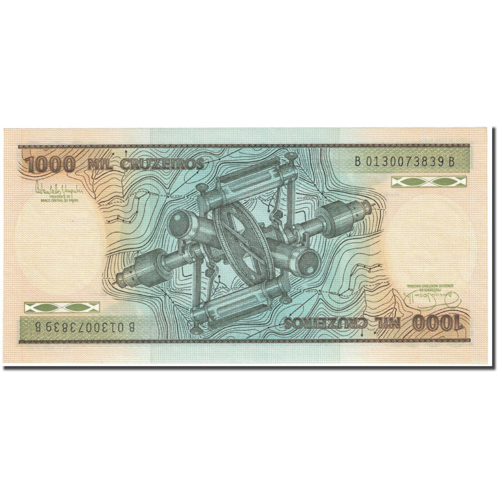 Banconote, Brasile, 1000 Cruzeiros, KM:201b, FDS